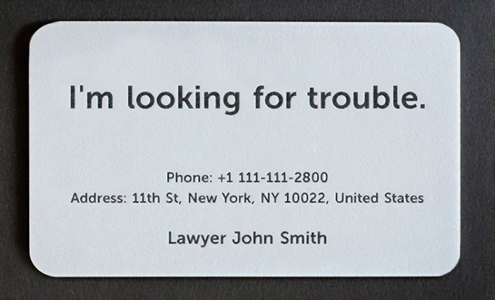 Lawyer's Business Card