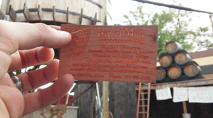 This Business Card Is Made Of Wood