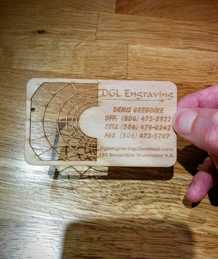 An Engraver's Business Card
