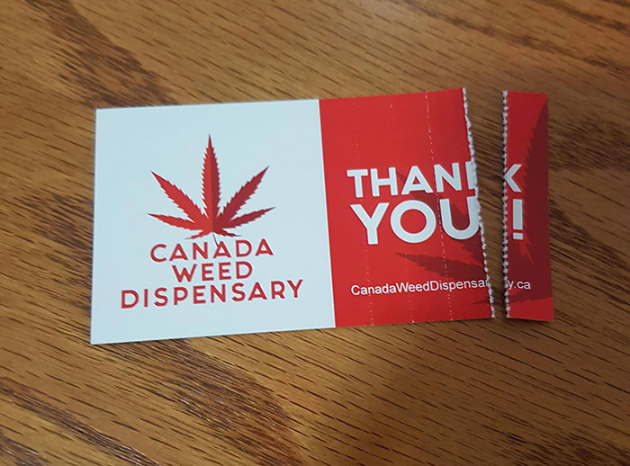 Dispensary Business Card Made Of Filter Tips
