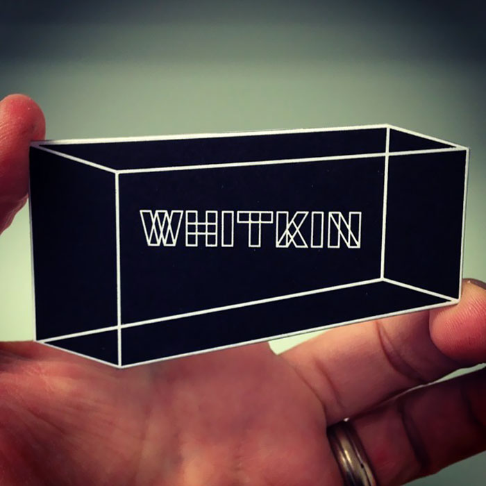 "Whitkin" Business Cards With An Optical Illusion