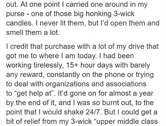 This Woman Who Couldn't Afford Food Explains Why She Spent $25 On Candles And Her Story Is Heartbreaking
