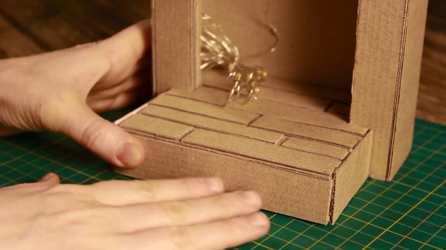 Fairy Door From Cardboard Boxes