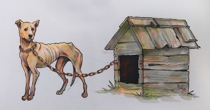 My 31 Inktober Drawings Show The Scale Of Suffering We Can Inflict On Innocent Animals