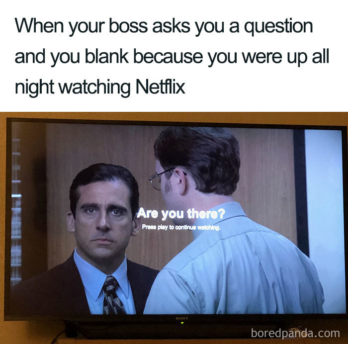 When your boss asks you a question meme