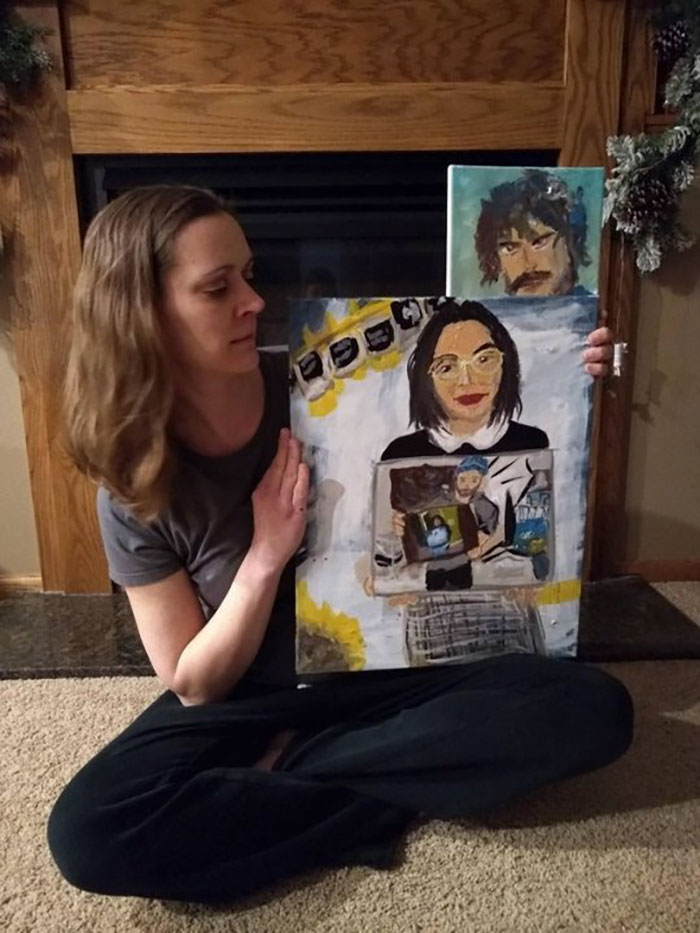 People Start A Chain Drawing After This Woman Thought No One Would Like Her Painting