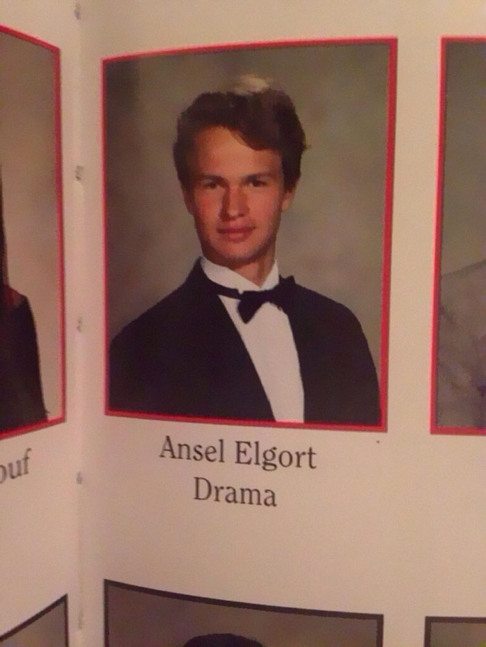 Someone Found Ansel Elgort In Their Yearbook