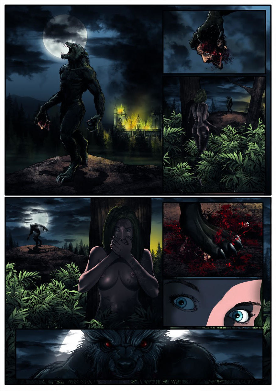 The Mutilator And The Burning Moon: Page 1