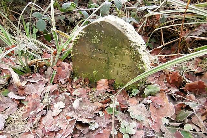 Man Finds A 130-Year-Old Tombstone In The Woods, Cleans It And Finds An Adorable Message On It