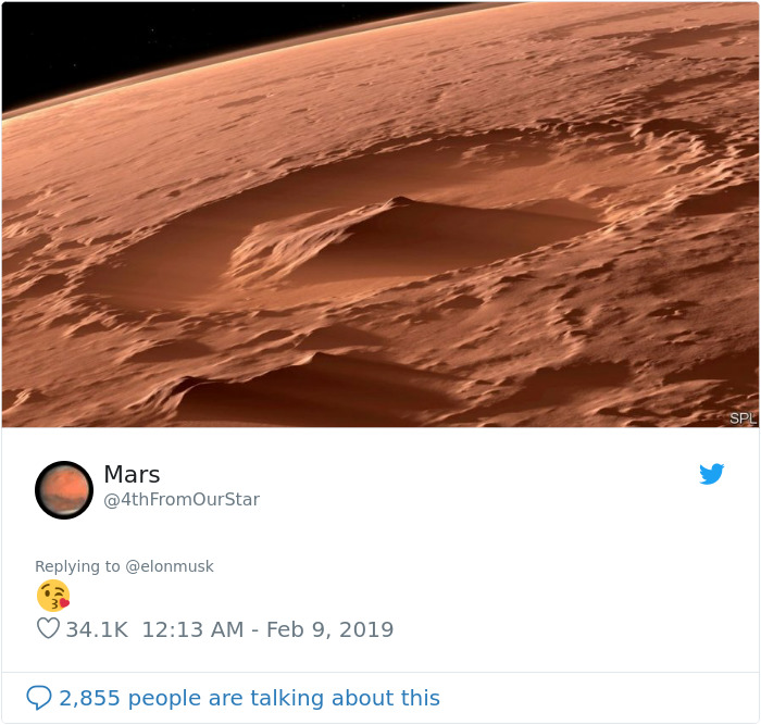 Elon Musk And Mars 'Flirt' On Twitter And It's Hilarious