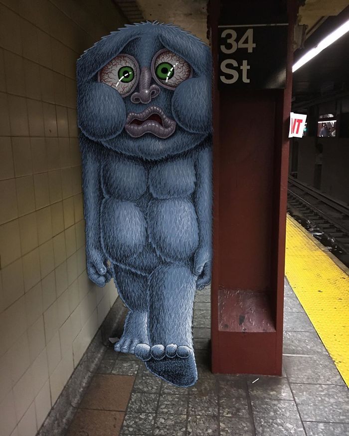 Monsters On The New York Subway In Ben Rubin’s Imagination