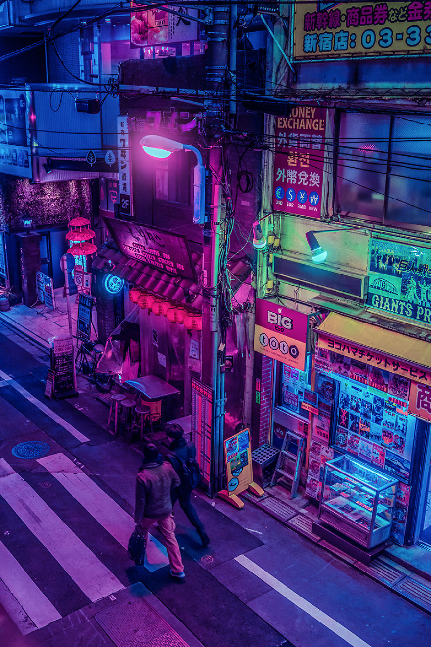 Ночной Токио география