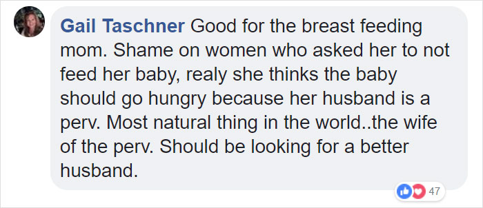 Woman Complains This Mom's Breastfeeding Is 'Distracting' Her Husband So She Squirts Her Boob At Her