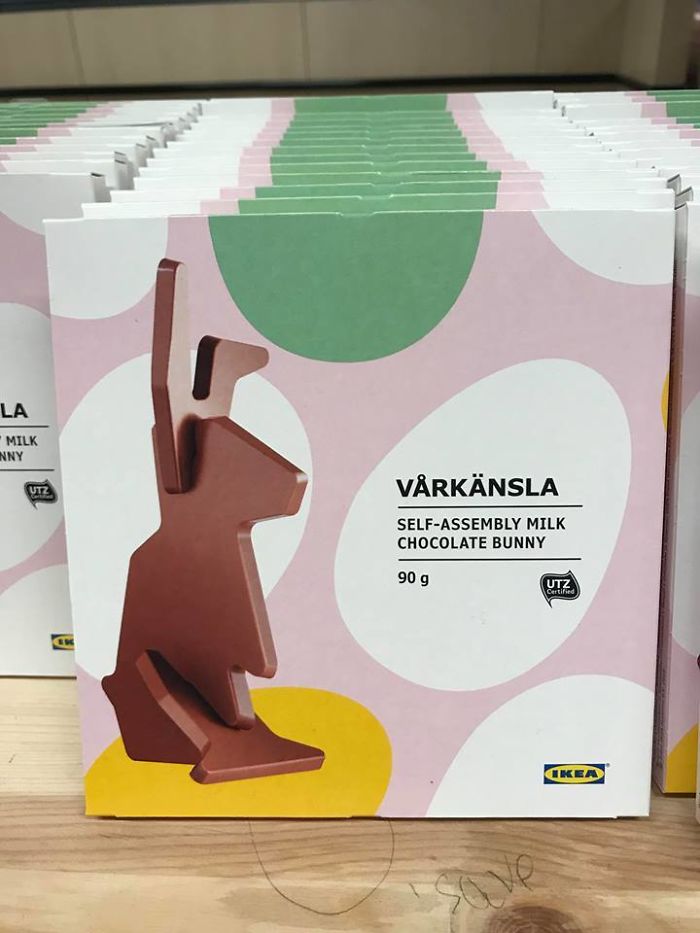 IKEA Are Selling Self Assembly Chocolate Bunnies For Easter