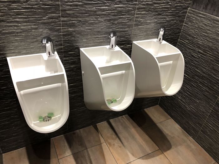 Washing Your Hands To Flush The Toilette