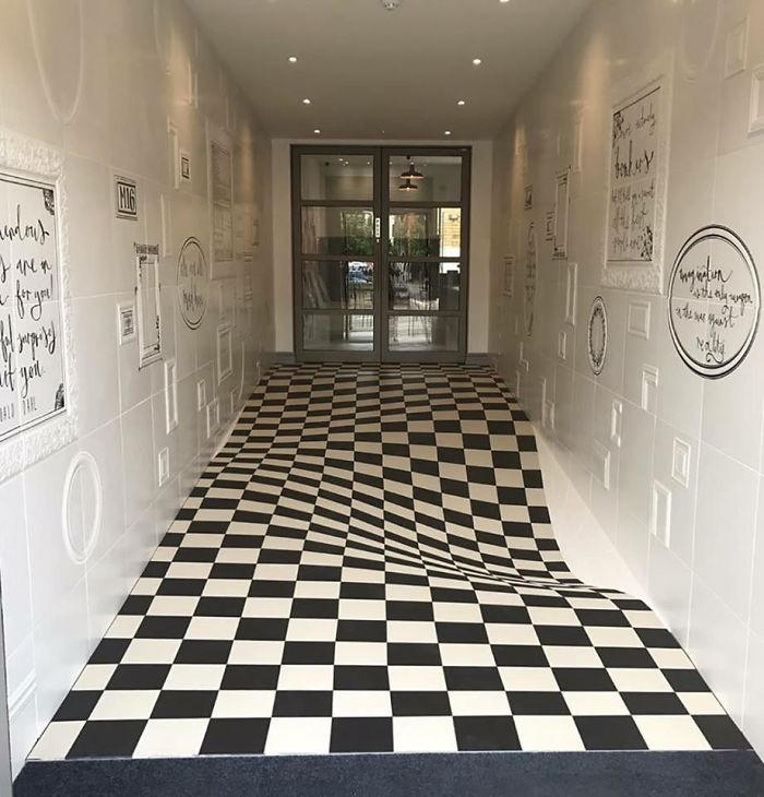 Perfectly Flat Floor, Designed To Stop People From Running In The Hallway