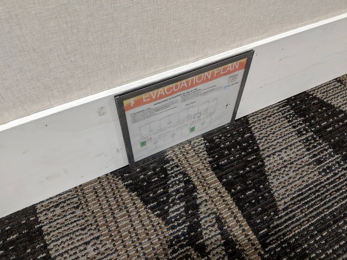 The Hotel I Am Staying At Has The Fire Evacuation Plans At Ground Level So You Can See Them If Smoke Has Filled The Hallways