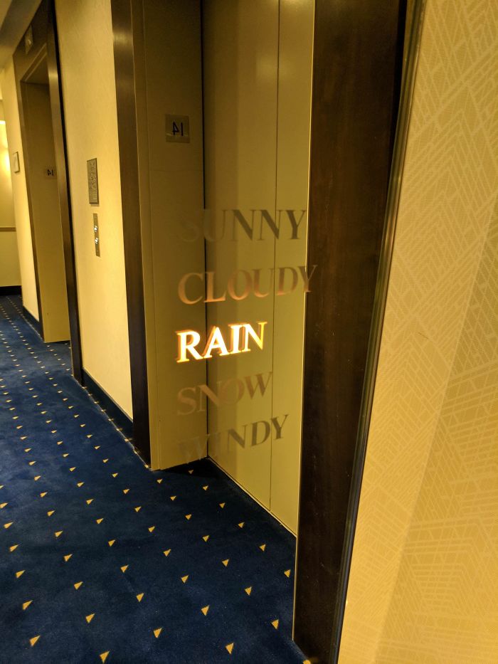 This Hotels Mirror Tells The Weather