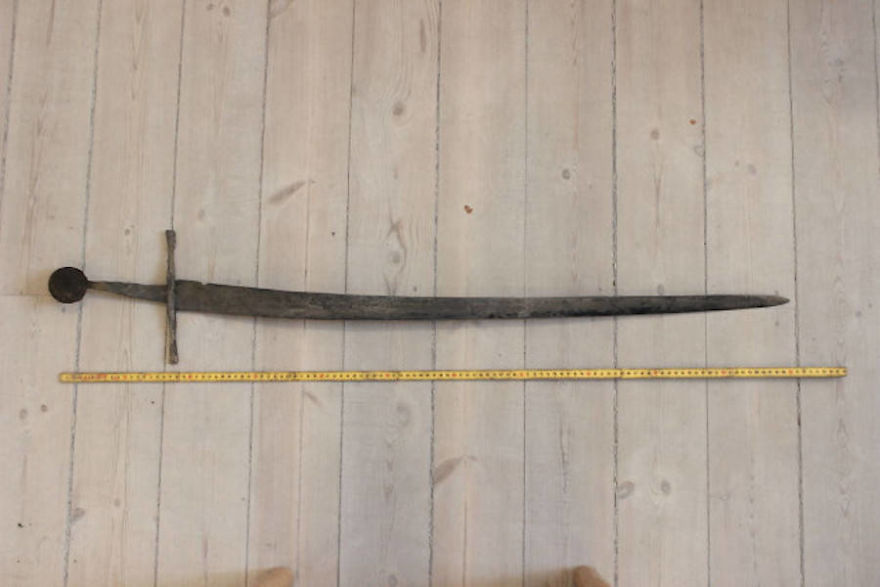 A Medieval Sword Was Found In A Danish Sewer And The Blade Is Still Intact