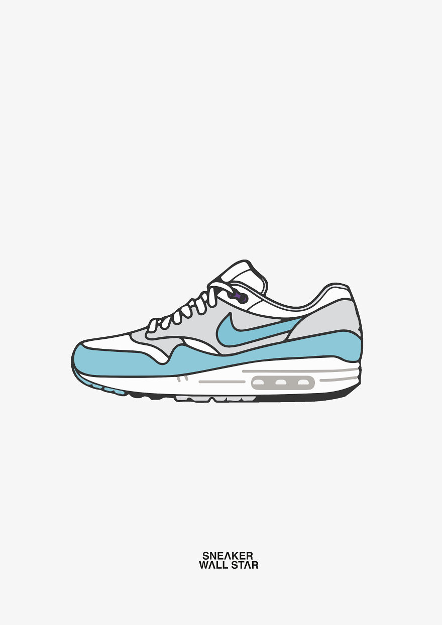 Most Hyped Sneakers In Illustration
