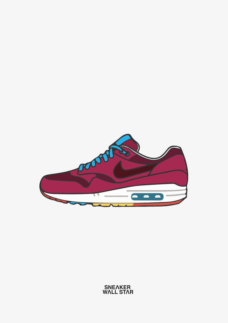 Most Hyped Sneakers In Illustration