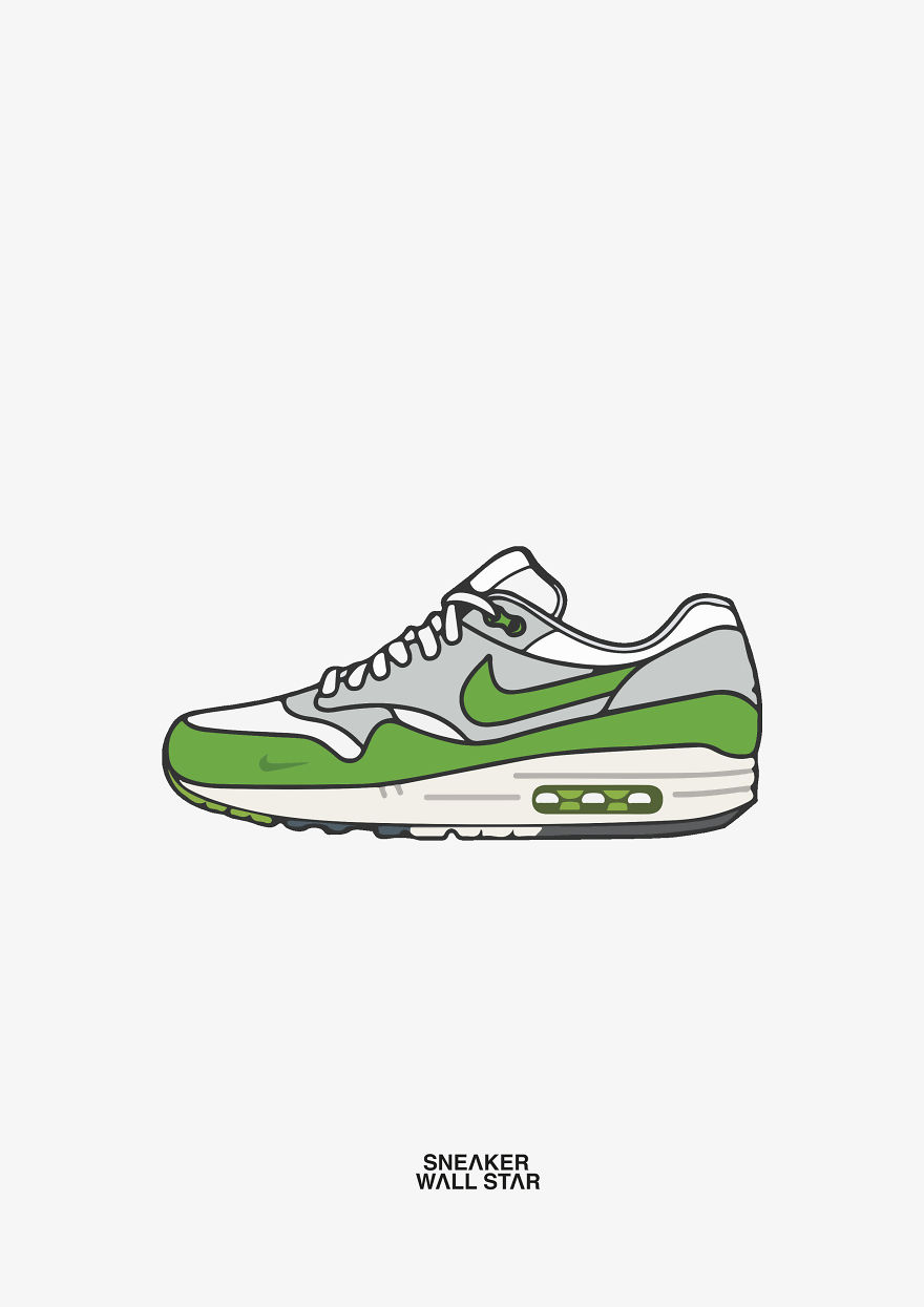 Most Hyped Sneakers In Illustration