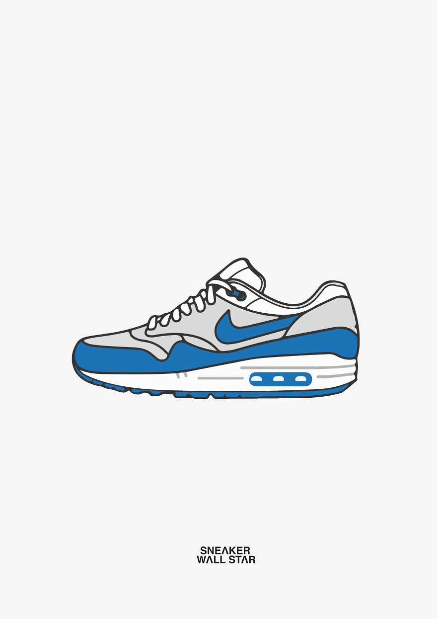 Most Hyped Sneakers In Illustration