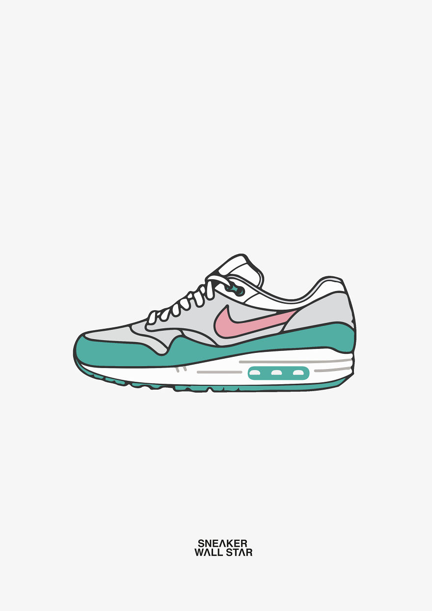 Most Hyped Sneakers In Illustration