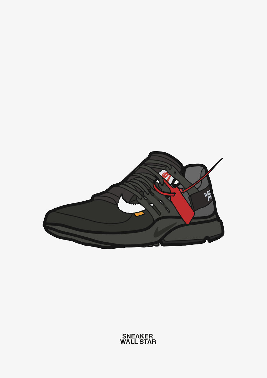 Most Hyped Sneakers In Illustration