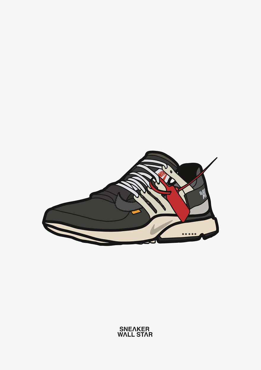Most Hyped Sneakers In Illustration