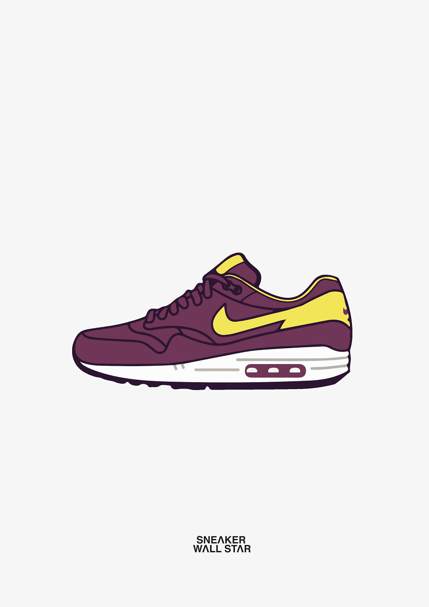 Most Hyped Sneakers In Illustration