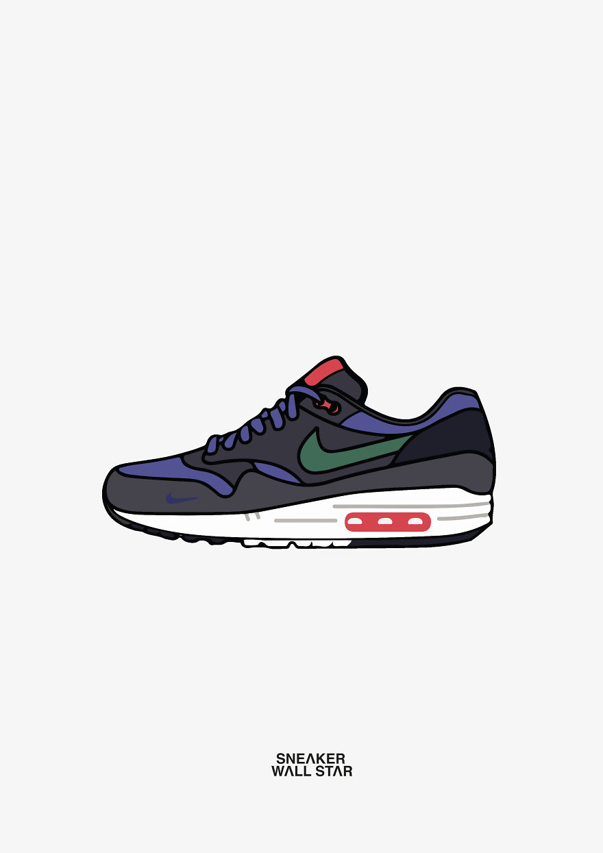 Most Hyped Sneakers In Illustration