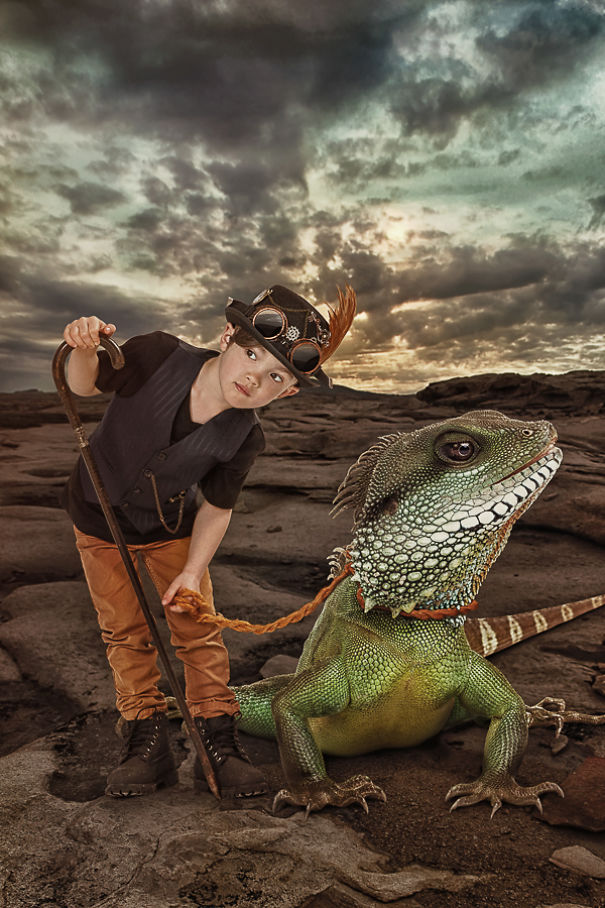 The Fantasies Of Childhood: My Portrait Series Of A Inexistant World