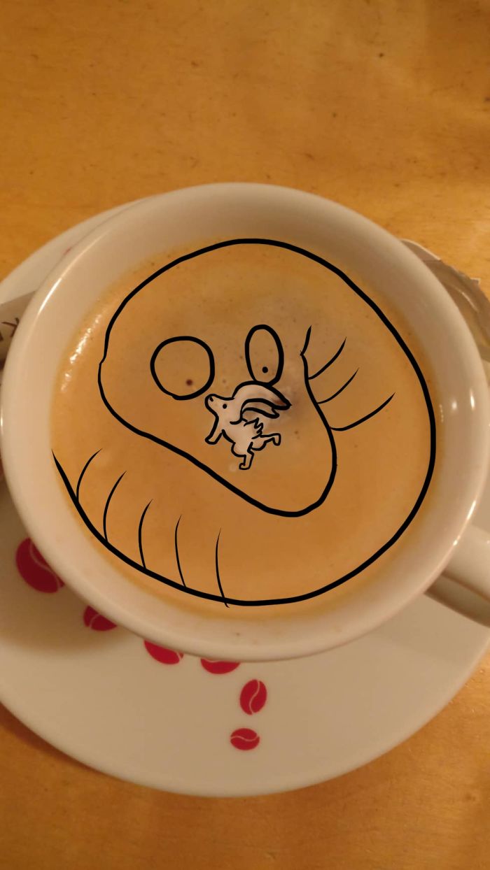 Artist Makes Divinations Out Of Failed Latte Art Artist Makes Divinations Out Of Failed Latte Art