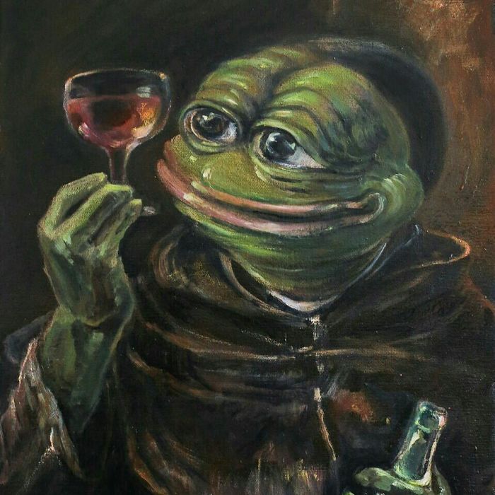 Pepe The Drinking Monk