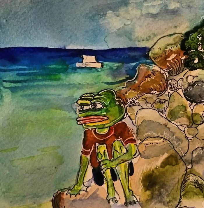 Pepe Painting