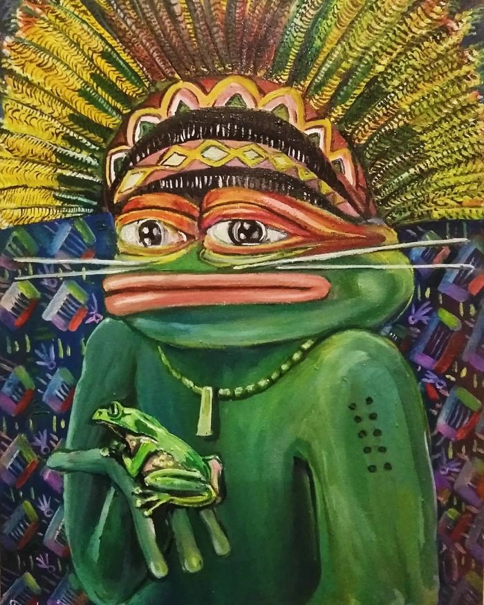 Pepe With Kambo Frog
