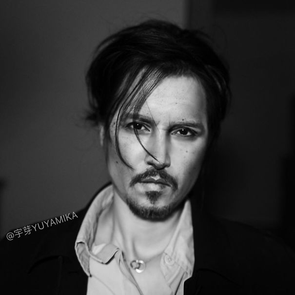 Chinese Make-Up Artist With An Audience Of 360k Followers On Instagram Turns Herself Into Johnny Depp