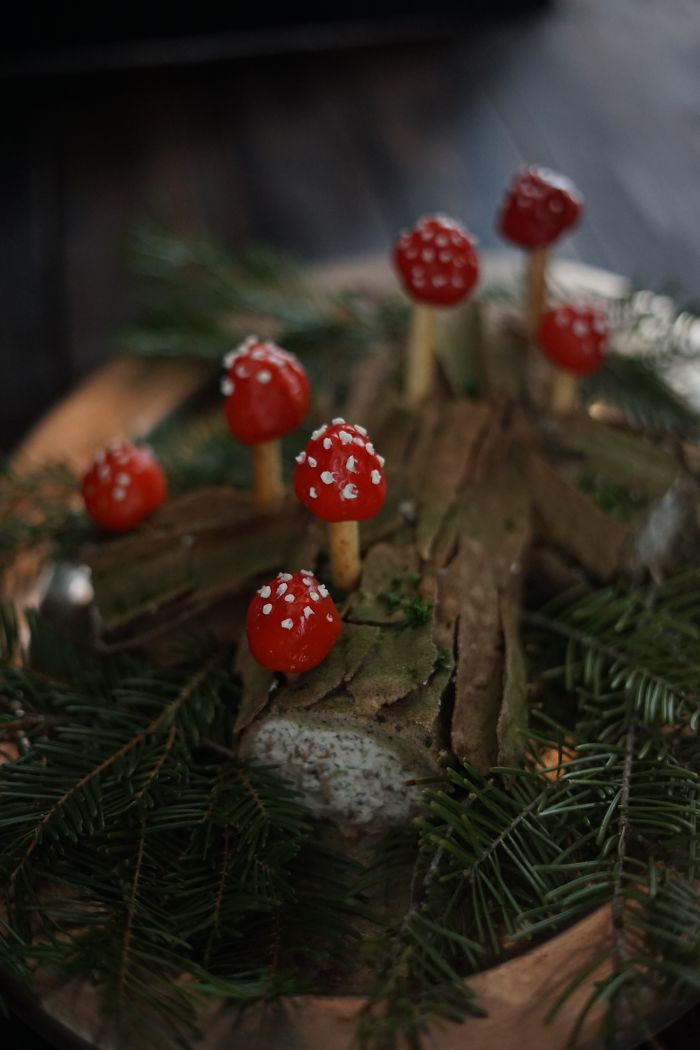 Wild Mushroom Savory Buche De Noel