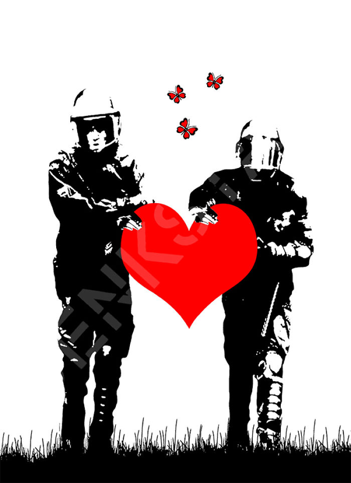 Make Love Not War – #streetart #digital Make Love Not War – #streetart #digital