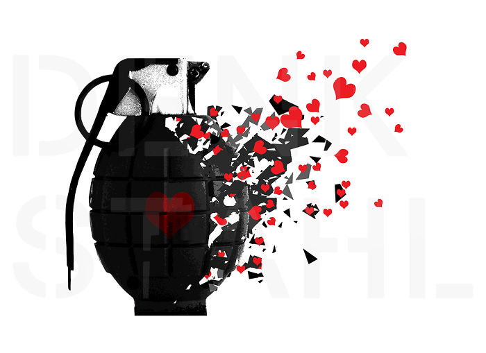 Make Love Not War – #streetart #digital Make Love Not War – #streetart #digital