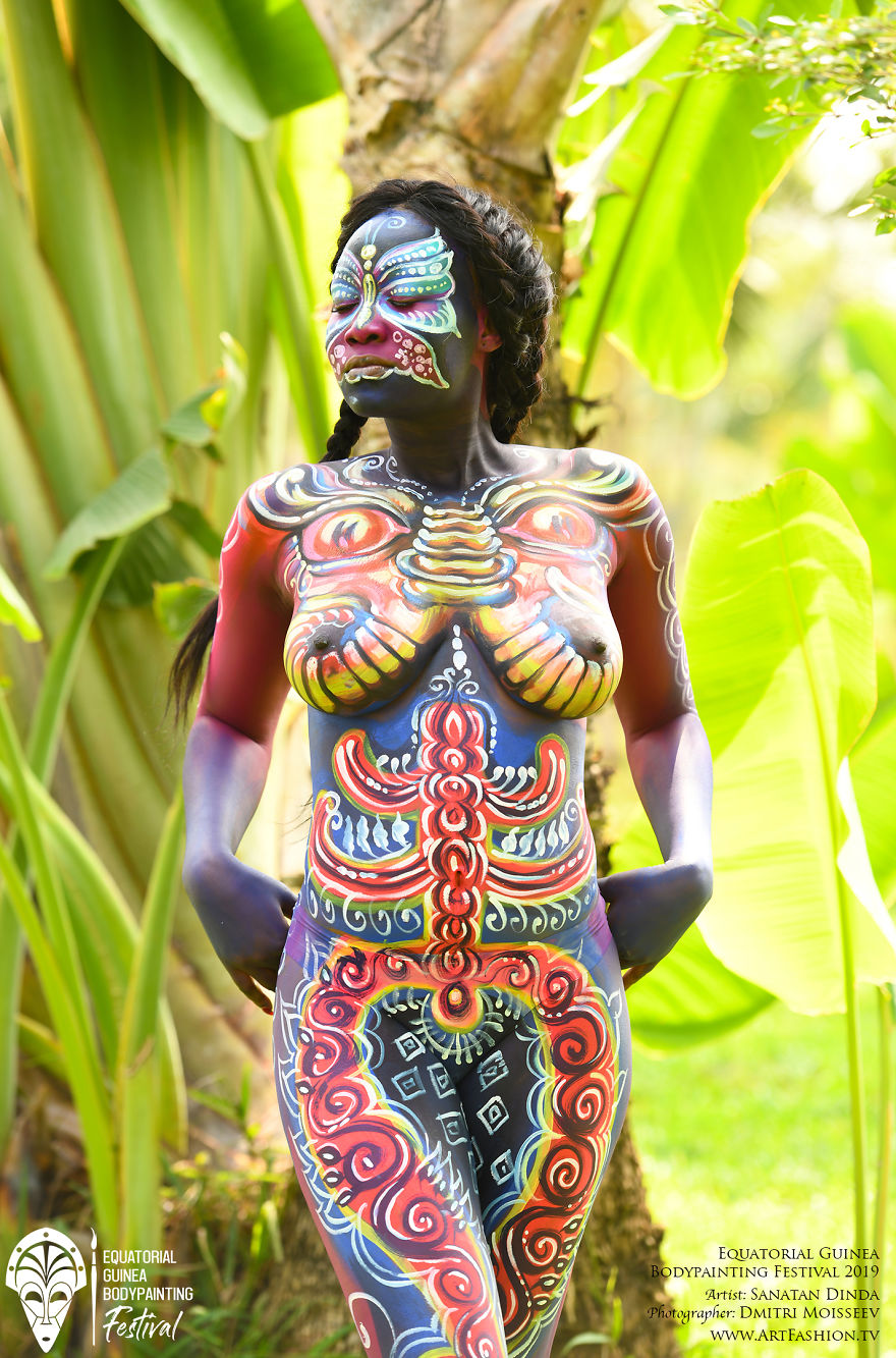 First Equatorial Guinea Bodypainting Festival Amazes The World With Spectacular Living Artworks