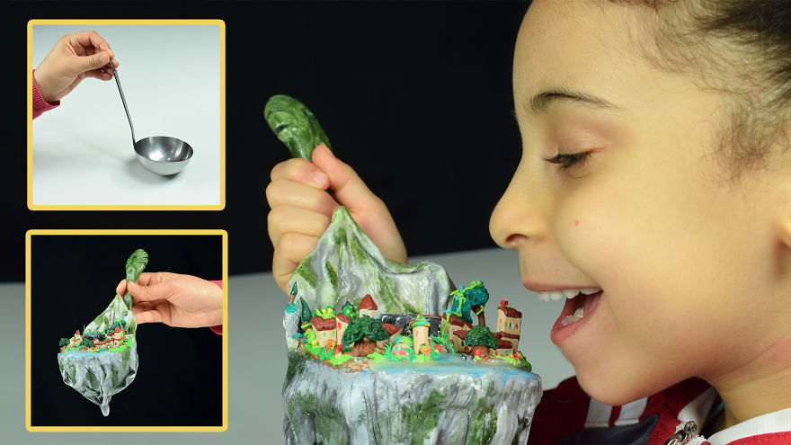 I Made This Miniature Village Using A Worn Ladle I Made This Miniature Village Using A Worn Ladle