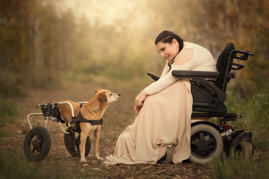 Dina With Cerebral Palsy And Benben Without Back Legs