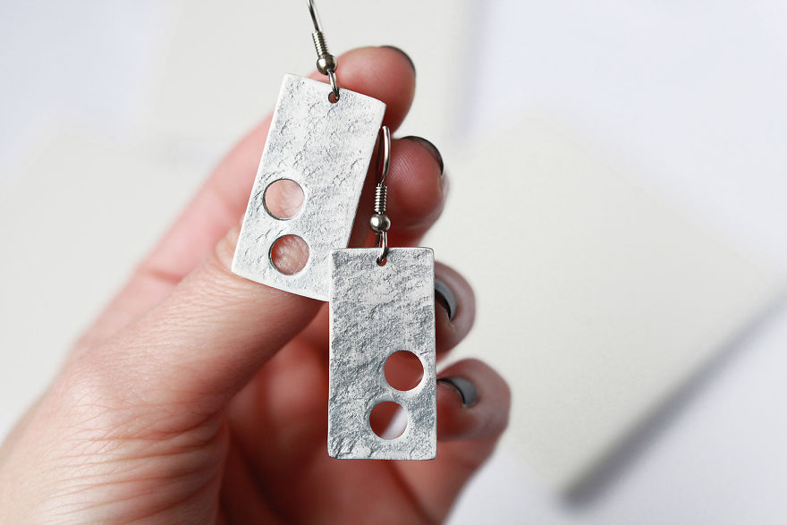 I Make Personalised, Minimalist And Geometric Jewellery From Aluminium