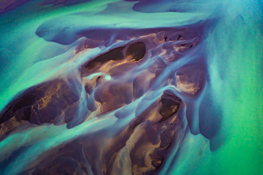 Paintings Flew By As I Flew Above Iceland.