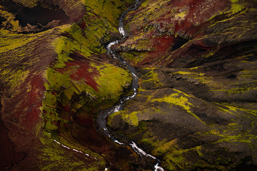 Paintings Flew By As I Flew Above Iceland.