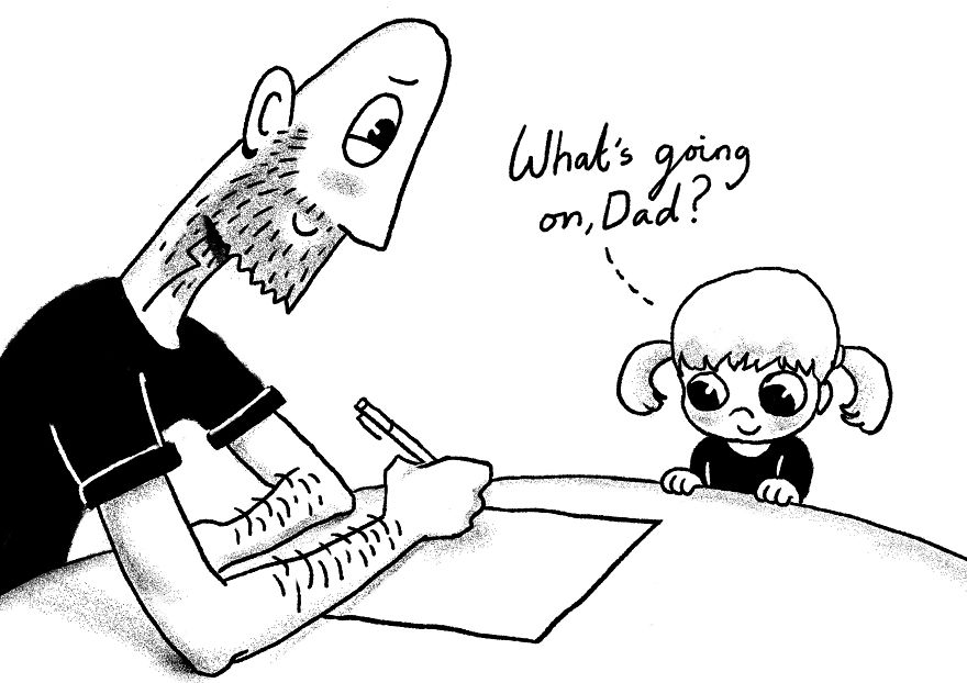 For 7 Years I've Been Drawing Comics For My Partner Kellie And Our Daughter Poppy Based On Our Lives Together (40 New Comics, Nsfw)