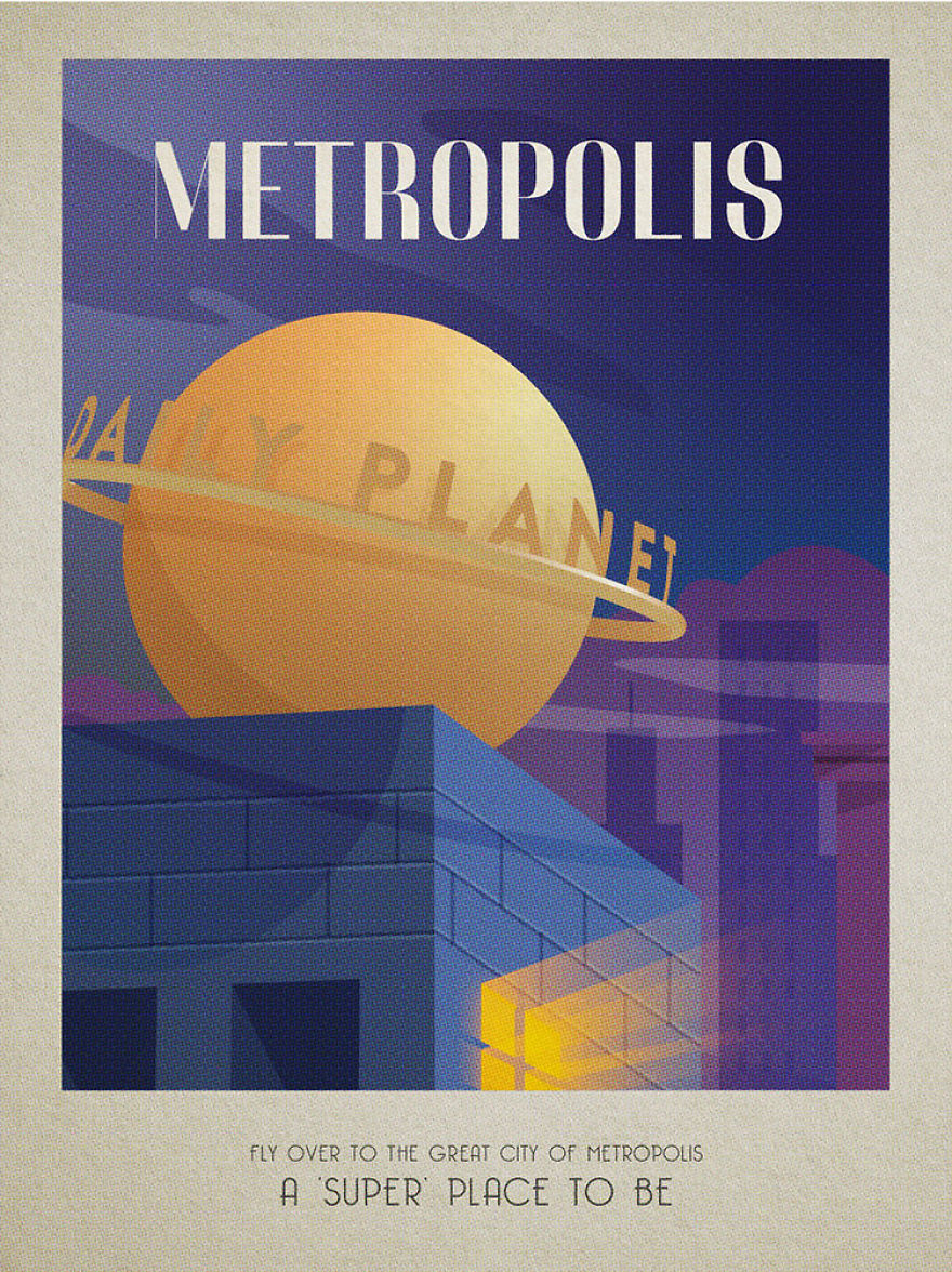 5 Posters For Must-See Fictional Travel Destinations