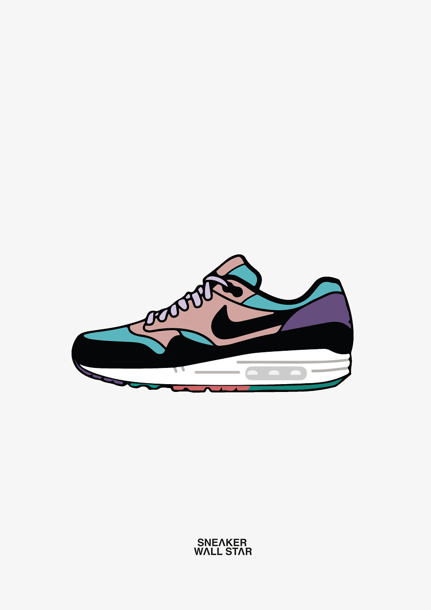 Most Hyped Sneakers In Illustration